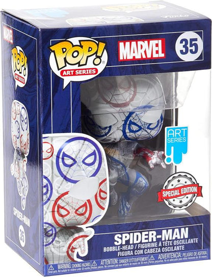 Funko Pop ! Art Series Marvel - (35) Spider Man Special Edition Vinyl Figure 9Cm