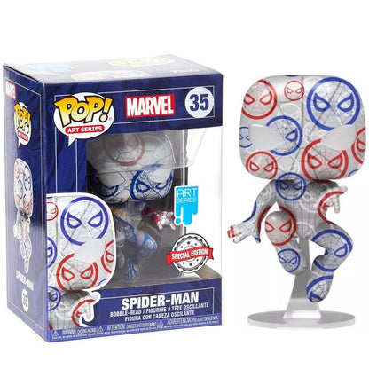 Funko Pop ! Art Series Marvel - (35) Spider Man Special Edition Vinyl Figure 9Cm