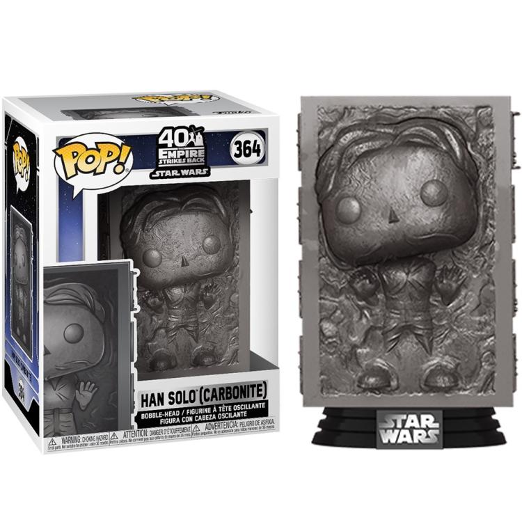 Funko Pop ! Star Wars Striker 40Th (364) Han Solo (Carbonite) Vinyl Figure 9Cm