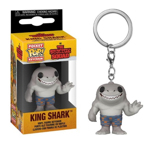 Funko Pop Portachiavi The Suicide Squad King Shark Vinyl Keychain Statuetta
