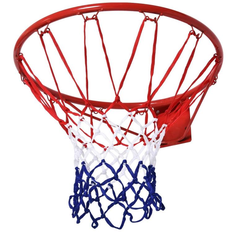 Canestro Basket Regolamentare 46cm/18" Palla a Canestro con Rete e Kit Montaggio