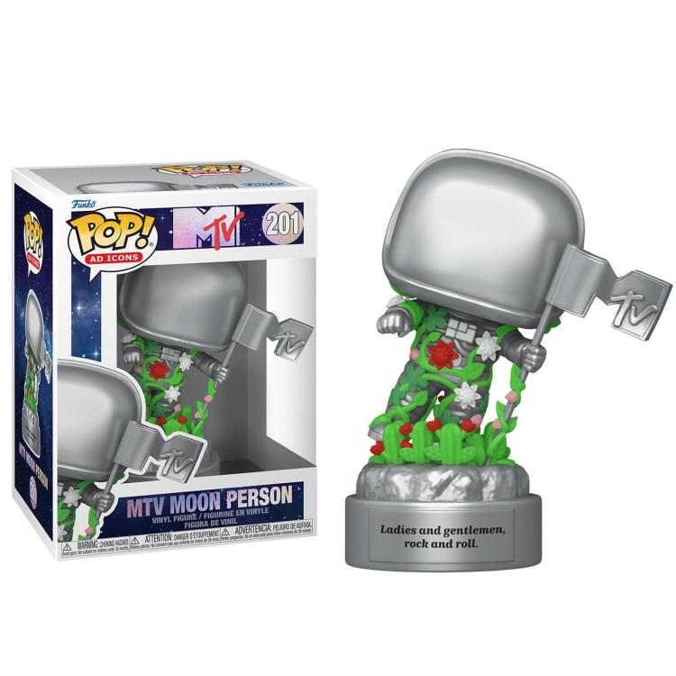 Funko Pop ! Icons Mtv Moon Person - (201) Mtv 40Th Figure Vinyl 9Cm Nuovo