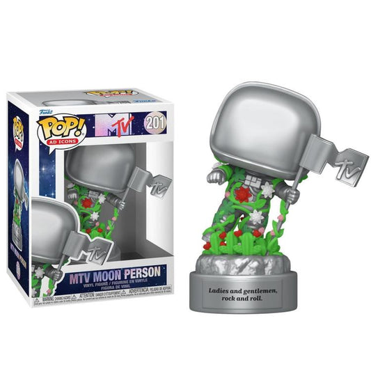 Funko Pop ! Icons Mtv Moon Person - (201) Mtv 40Th Figure Vinyl 9Cm Nuovo