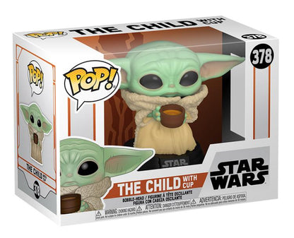 Funko Pop ! Star Wars - (378) The Child W/Cup Vinyl Figure 9Cm Statuetta Statua
