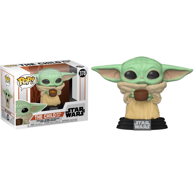Funko Pop ! Star Wars - (378) The Child W/Cup Vinyl Figure 9Cm Statuetta Statua