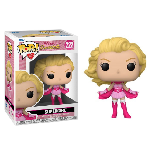 Funko Pop ! Dc Comics Bombshells Supergirl (222) Bambola Girl Pink Figure Vinyl