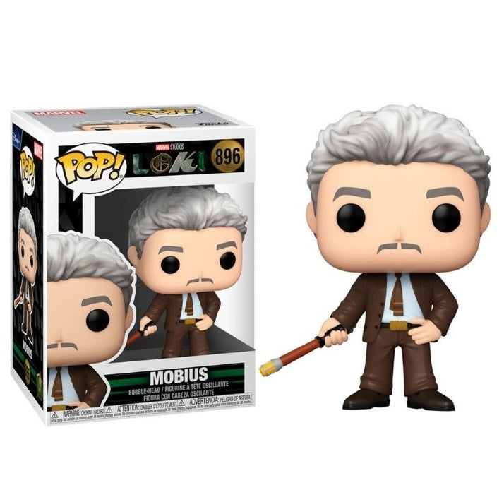 Funko Pop ! Marvel Loki (896) Mobius Figure Vinyl 9Cm Serie Tv Disney + Nuovo