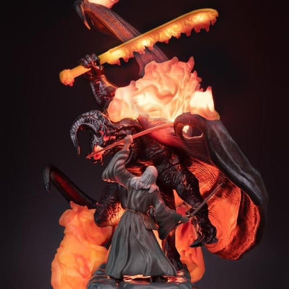 Il Signore Degli Anelli - Lampada The Balrog Vs Gandalf 41Cm Paladone Led Light