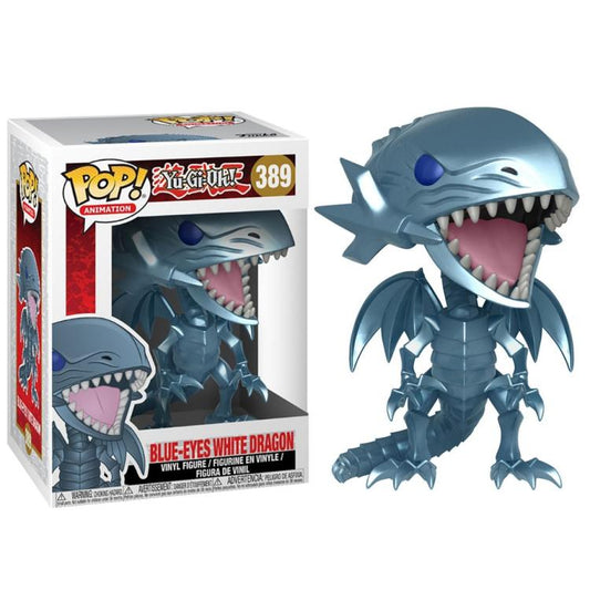 Funko Pop ! Animation - Yu-Gi-Oh (389) Blue-Eyes White Dragon Vinyl Figure 9Cm