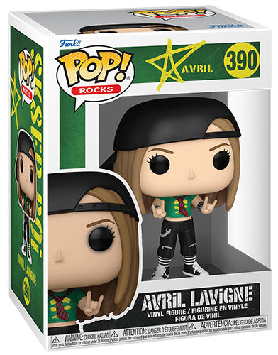 Funko Pop ! Rocks  Avril Lavigne (390) Avril Lavigne Sk8Er Boi Vinyl Figure 9Cm