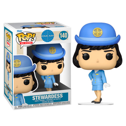 Funko Pop Icons Pan Am 140 Stewardess Vinyl Figure Airplane Hostess Flight Movie