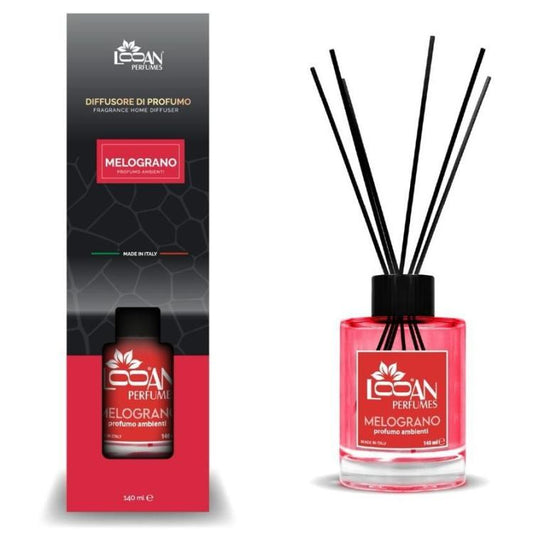 Looan Profumatore Ambiente Con Bastoncini 140Ml Diffusore Profumo Casa Melograno