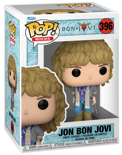 Funko Pop ! Rocks Bon Jovi - (396) Jon Bon Jovi Vinyl Figure 9Cm Statua Cantante
