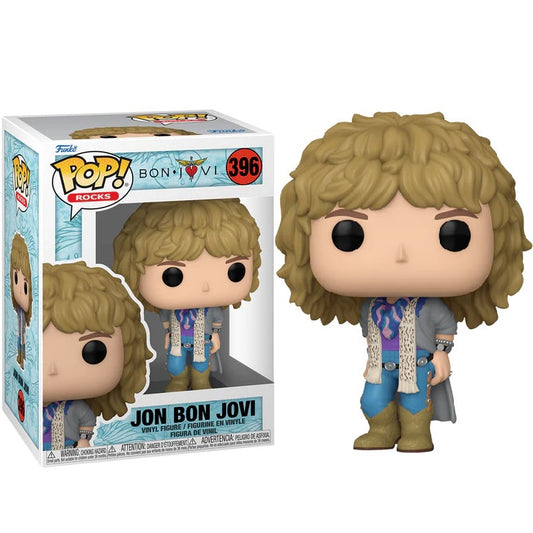 Funko Pop ! Rocks Bon Jovi - (396) Jon Bon Jovi Vinyl Figure 9Cm Statua Cantante