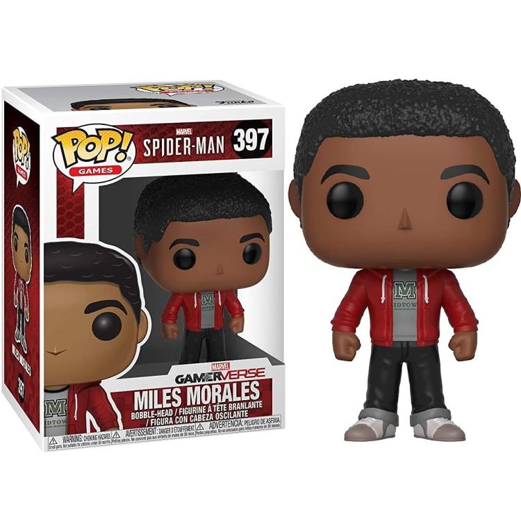 Funko Pop ! Marvel Gameverse Spider-Man (397) Miles Morales Figure Vinyl 9Cm