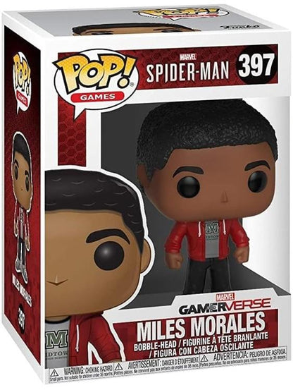 Funko Pop ! Marvel Gameverse Spider-Man (397) Miles Morales Figure Vinyl 9Cm