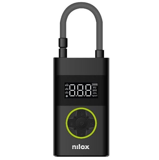 Nilox Air Pump Compressore Elettrico Ad Aria Portatile Bici Moto Auto 4000Mah