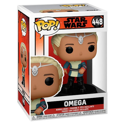 Funko Pop Star Wars 448 Omega Vinyl Action Figure Statuetta Da Collezione Nuovo