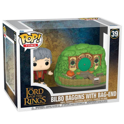 Funko Pop! Movies Lord Of The Rings - (39) Bilbo Baggins W/Bag-End Figure 16Cm