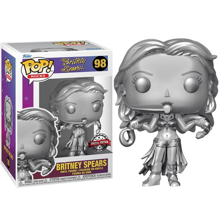Funko Pop ! Rocks Britney Spears - Britney Spears (98) Special Edition Metallic