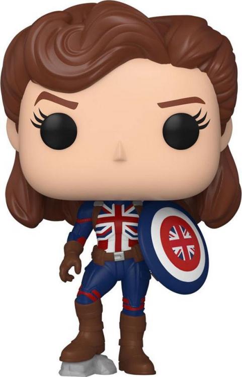 Funko Pop ! Marvel Studios What If...? - Captain Carter (870) Vinyl Figure 10 Cm