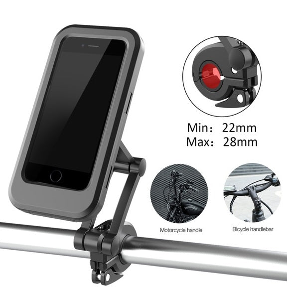 Supporto Cellulare Smartphone Per Bici/Moto Impermeabile Regolabile Fino A 6.7"
