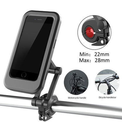 Supporto Cellulare Smartphone Per Bici/Moto Impermeabile Regolabile Fino A 6.7"