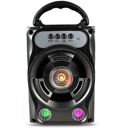 CASSA PORTATILE CON RADIO FM SD USB BLUETOOTH MP3 SMARTPHONE SPEAKER LED VIVAVOC
