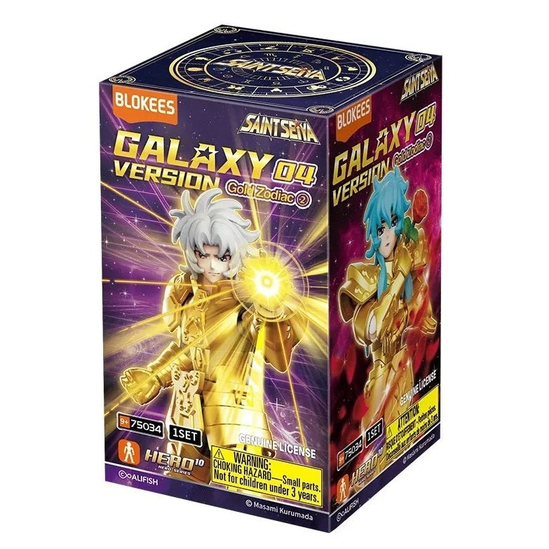 Blokees - Saint Seiya - Galaxy Version 04 - Gold Zodiac Vol (2) (Box Intero) - Action Figure 75034