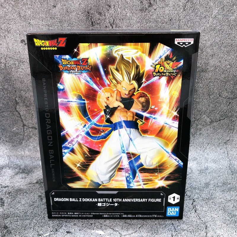 Banpresto Dragon Ball Z Dokkan Battle 10Th Super Gogeta Figure 19cm Bandai