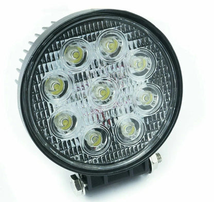 Faro Faretto 27w Fari 27 Watt 9 Led 12v Auto Per Lavoro Barca Jeep Fuoristrada