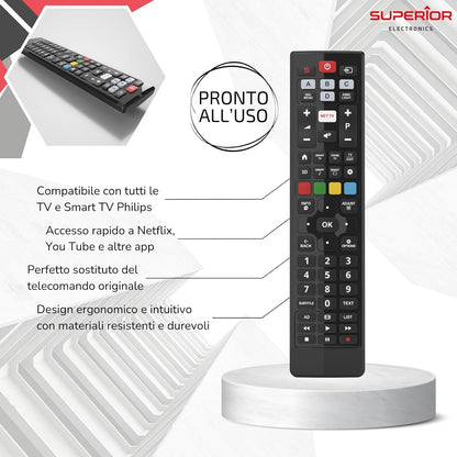 Telecomando Tv Universale Smart Tv Philips 3d Superior Compatibile Per Philips