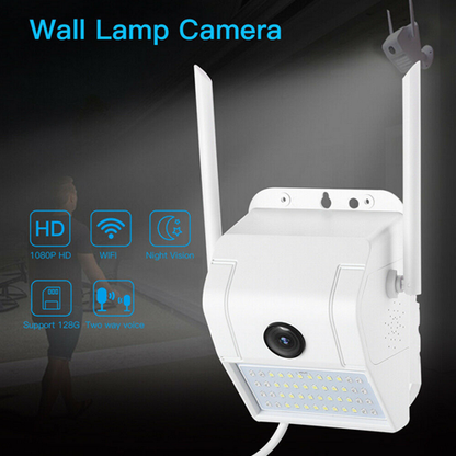 Telecamera Ip Wifi Esterno 2Mp 1080 Led Sensore Allarme Luce Faro Ip66 Camera Sd