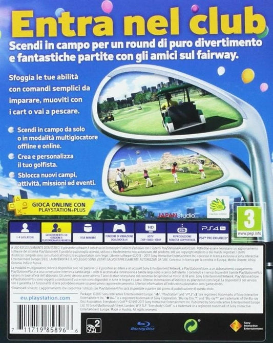 Everybody'S Golf 7 Ps4 Gioco Playstation 4 Italiano Videogioco Nuovo Sigillato