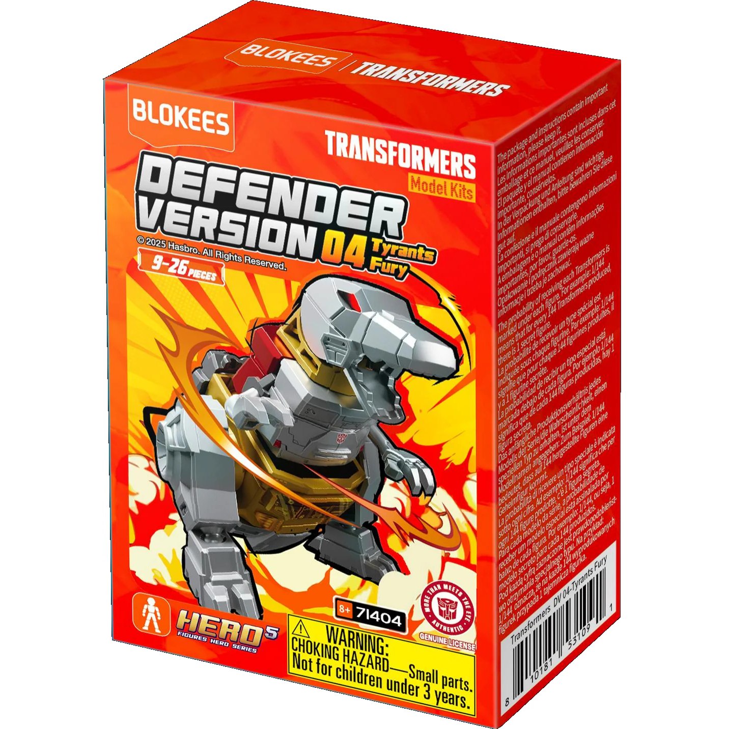 Blokees - Transformers - Model Kit -  Defender Version 04 - Tyrants Fury (1pz Random) - Action Figure 71404