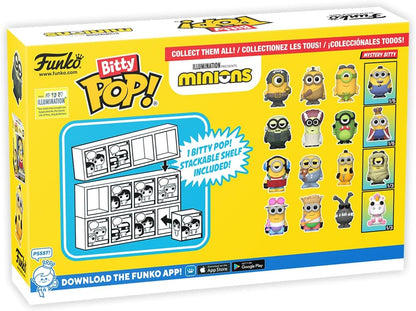 Funko Bitty Pop ! Con Mistery Pop Minions 4 Pz Vinile (969, 970, 968, Mystery)