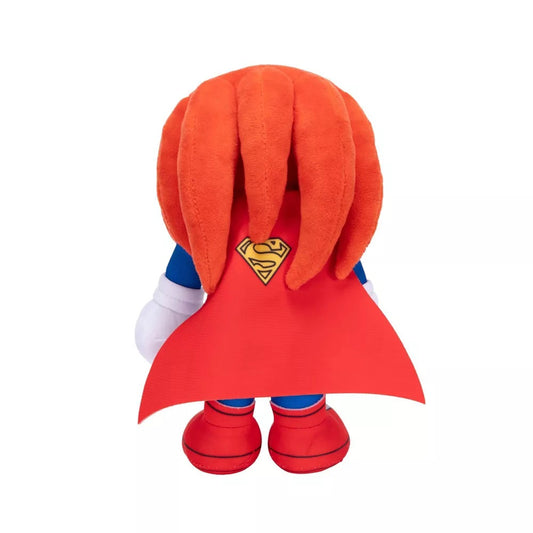 Jakks Pacific: Peluche - Dc x Sonic the Hedgehog - Knuckles  "Superman" - Pupazzo Figure Plush 23cm