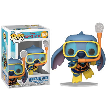 Funko Pop ! Disney Lilo & Stitch - (1742) Stitch Snorkeling - Vinyl Figure 9Cm