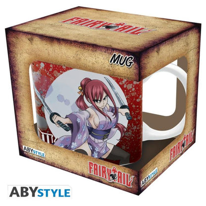 Abystyle - Tazza FAIRY TAIL (Erza e Jellal) Logo Mug Bicchiere in Ceramica 320ml