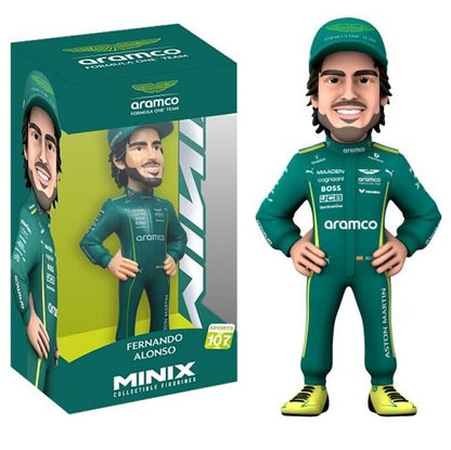 Minix F1  (Sports 107) Fernando Alonso Formula 1 Aston Martin Figure 11cm