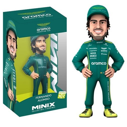 Minix F1  (Sports 107) Fernando Alonso Formula 1 Aston Martin Figure 11cm