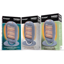 Kooper Stufa Alogena 3 Elementi Oscillante Elettrica 1200W Spegnim. Automatico