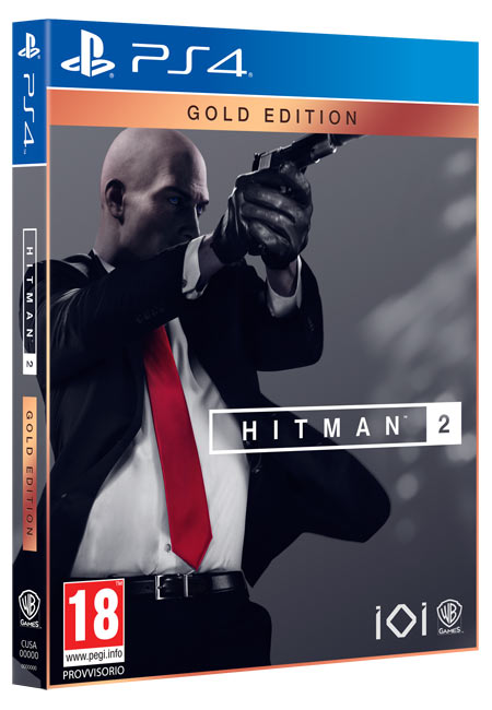 Hitman 2 Gold Edition Ps4 Gioco Play Station 4 Italiano Steelbook + Season Pass