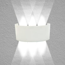 APPLIQUE A PARETE LED BIANCO 18W LUCE FREDDA 6500K ESTERNO UP&DOWN IMPERMEABILE