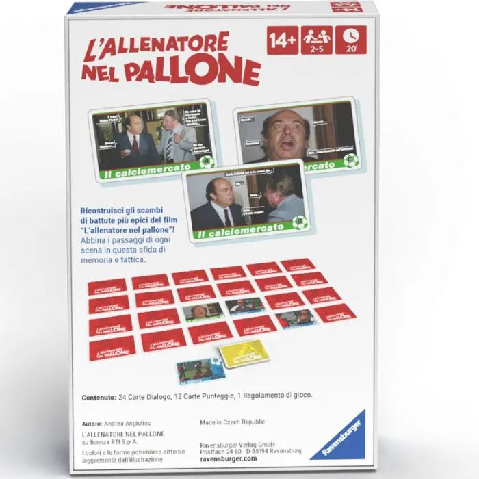 L'allenatore Nel Pallone Ravensburger - Gioco Da Tavolo Italiano 36 Carte Card Game