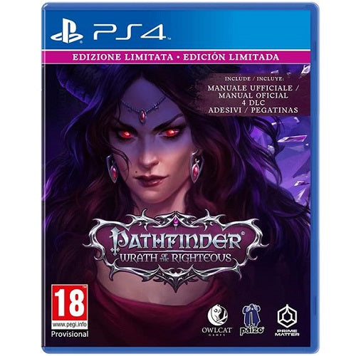 Pathfinder : Wrath Of The Righteous Limited Edition Ps4 Italiano Playstation 4