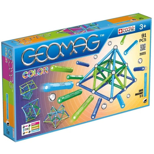 Geomag Classic Color 91 Palline Barrette Magnetiche Blu Verde Gioco Costruzione