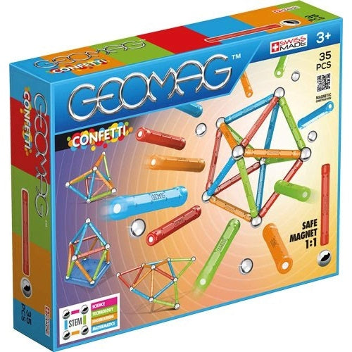 Geomag Classic Color 35 Palline Barrette Magnetiche Multicolor Gioco Costruzione