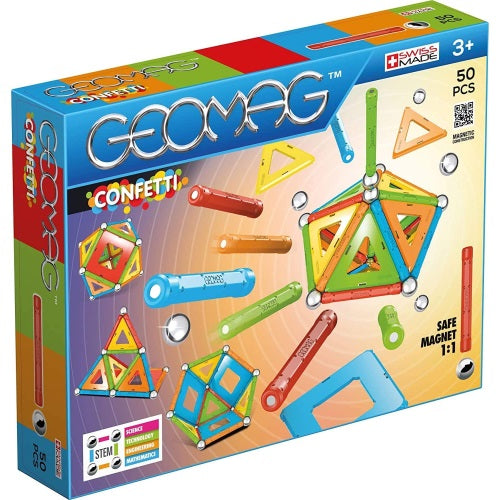 Geomag Classic Color 50 Palline Barrette Magnetiche Multicolor Gioco Costruzione