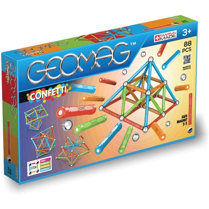 Geomag Classic Color 88 Palline Barrette Magnetiche Multicolor Gioco Costruzione